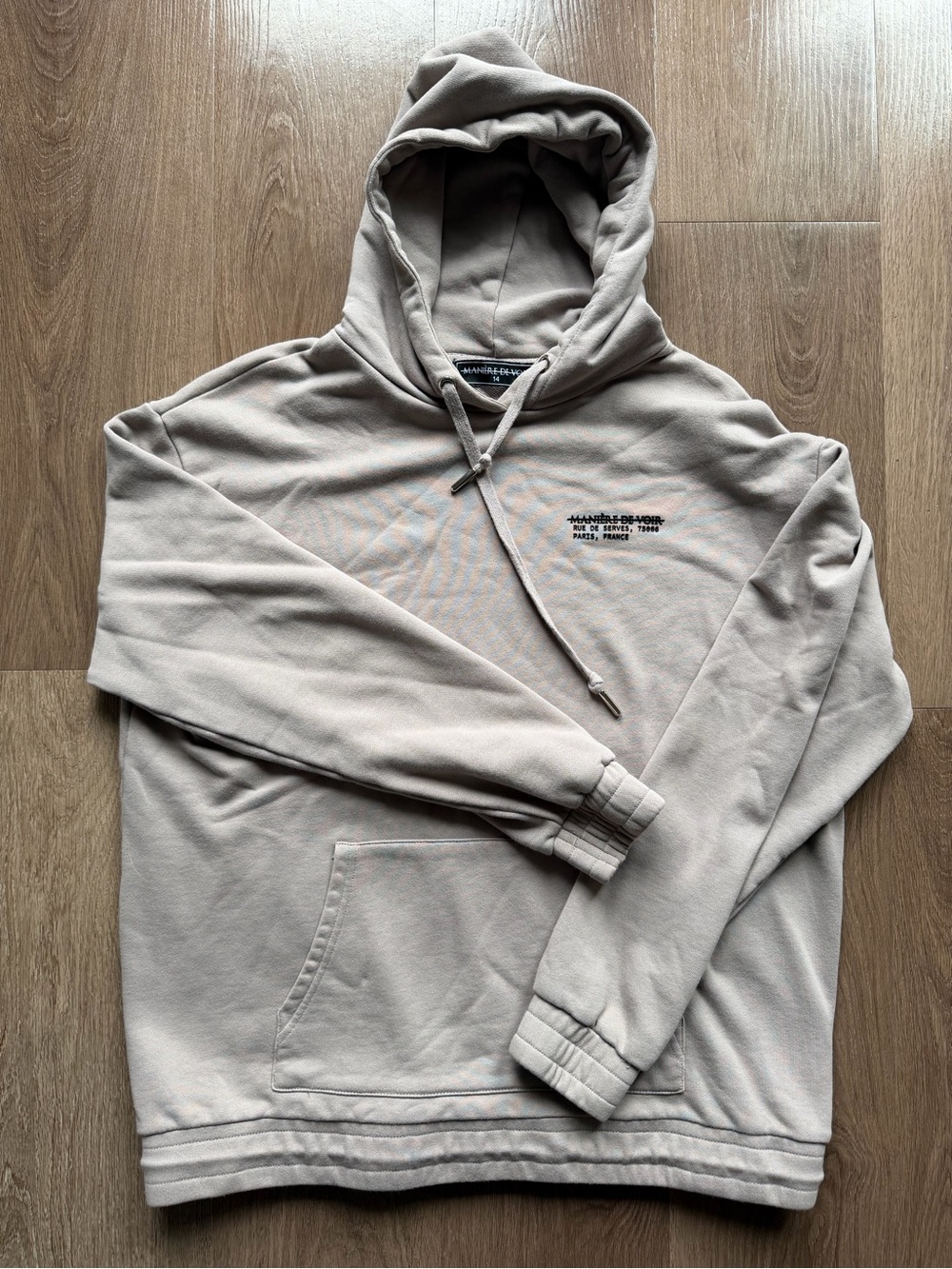 Manière De Voir Light Beige Hoodie